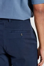 Next Chinohose Straight Fit Stretch-Chinohose Dunkelblau/Blau