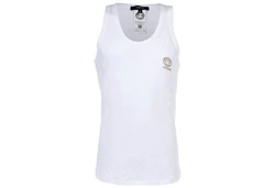 Versace Herren Tank Top TOPEKA Weiß/Creme/Dunkelblau