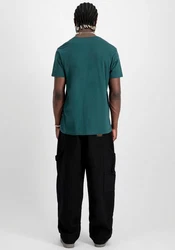 Alpha Industries Rundhalsshirt Basic T Dunkelgrün/Grün/Türkis