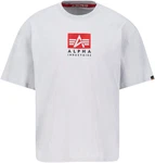 Alpha Industries T-Shirt Satin Logo Weiß/Rot