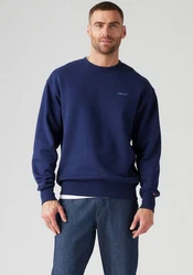 Levi's Sweatshirt AUTHENTIC CREW Logostickerei Dunkelblau/Blau