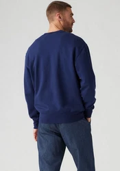 Levi's Sweatshirt AUTHENTIC CREW Logostickerei Dunkelblau/Blau