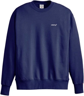 Levi's Sweatshirt AUTHENTIC CREW Logostickerei Dunkelblau/Blau