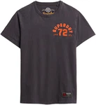 Superdry T-Shirt Vintage Athletic Chest S/S Tee Dunkelgrau/Orange/Schwarz