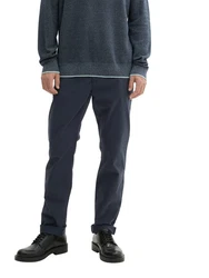 TOM TAILOR Hose Chinohose Dunkelblau/Grau