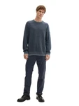TOM TAILOR Hose Chinohose Dunkelblau/Grau
