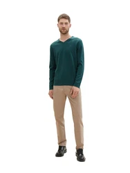 TOM TAILOR Hose Chinohose Dunkelgrün/Grün/Türkis/Khaki/Beige/Braun