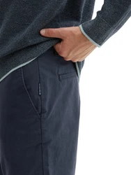 TOM TAILOR Hose Chinohose Dunkelblau/Grau/Blau/Hellblau