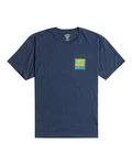 Billabong T-Shirt Stamp Dunkelblau/Blau/Hellblau
