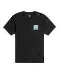 Billabong T-Shirt Stamp Schwarz/Hellblau