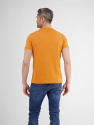 LERROS Unifarbenes T-Shirt mit Print Unifarben