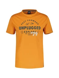 T-Shirt Unifarbenes T-Shirt mit Print