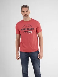 LERROS Unifarbenes T-Shirt mit Print 