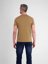 LERROS Unifarbenes T-Shirt mit Print Unifarben