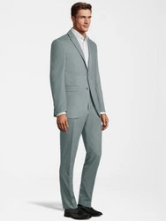 SteffenKlein Anzug SLIM FIT Hellblau/Grau/Blau