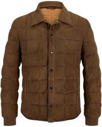 Milestone Lederjacke MSAlfonso Braun/Khaki/Dunkelbraun
