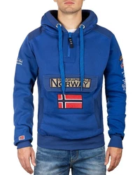 Geographical Norway Kapuzenpullover Herren Hoodie bagymclass Blau