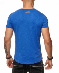 Frchtl T-Shirt mit Knopfleiste Blau/Hellblau/Dunkelblau