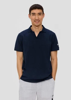 s.Oliver Kurzarmshirt Poloshirt Waffelpiqué