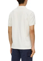 s.Oliver Kurzarmshirt Poloshirt Waffelpiqué Weiß/Creme/Dunkelblau/Khaki/Grau