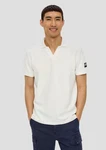 s.Oliver Kurzarmshirt Poloshirt Waffelpiqué Weiß/Creme/Dunkelblau/Khaki/Grau