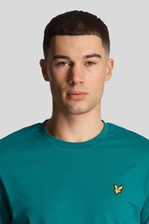 Lyle & Scott T-Shirt Plain Türkis/Grün