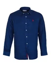 U.S. Polo Assn Langarmhemd Shirt Button Down Dunkelblau/Blau/Hellblau