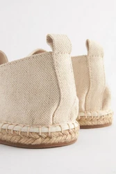 Next Espadrilles aus Jeansstoff (1-tlg) Beige/Khaki/Weiß