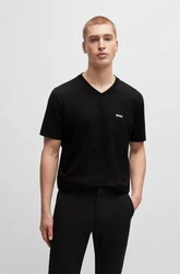BOSS T-Shirt Tee V mit V-Ausschnitt grün