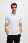 BOSS T-Shirt Tee V mit V-Ausschnitt grün