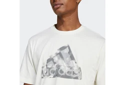 adidas Sportswear T-Shirt FI LOGO T Hellblau/Khaki/Weiß/Beige/Creme