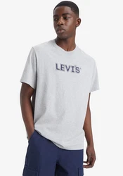 Levi's Print-Shirt RELAXED FIT TEE Grau/Braun/Silber/Rot/Dunkelblau