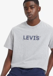 Levi's Print-Shirt RELAXED FIT TEE Grau/Braun/Silber/Rot/Dunkelblau