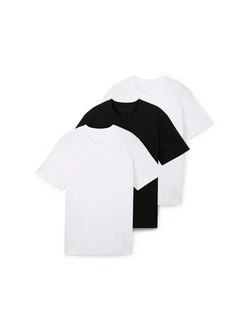 TOM TAILOR T-Shirt im Dreierpack