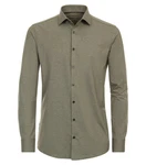 VENTI Businesshemd MODERN FIT Khaki/Dunkelgrün