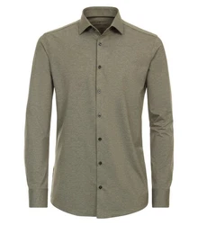VENTI Businesshemd MODERN FIT Khaki/Dunkelgrün