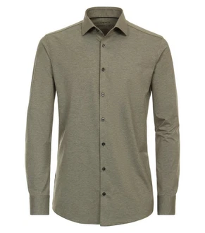 VENTI Businesshemd MODERN FIT Khaki/Dunkelgrün VENTI Businesshemd MODERN FIT Khaki/Dunkelgrün