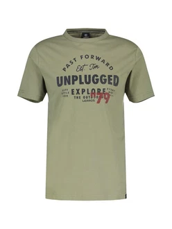 LERROS Unifarbenes T-Shirt mit Print LERROS Unifarbenes T-Shirt mit Print