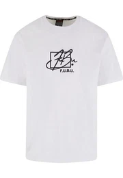 Fubu Kurzarmshirt Fubu Herren FM-TE012-002-01 Script Essential Tee white (1-tlg)