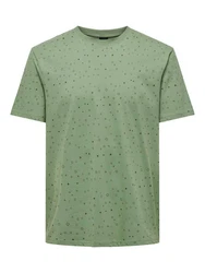 ONLY & SONS T-Shirt Rundhals Kurzarm Basic (7728) Grün (7728)