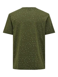 ONLY & SONS T-Shirt Rundhals Kurzarm Basic (7728) Olive (7728)