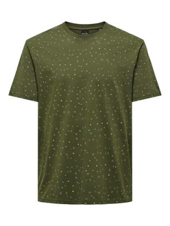 ONLY & SONS T-Shirt Rundhals Kurzarm Basic (7728) Olive (7728) ONLY & SONS T-Shirt Rundhals Kurzarm Basic (7728) Olive (7728)