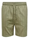 ONLY & SONS Chinoshorts Lässiger Schnitt Kordelzug Elastische Taille (7759) Beige