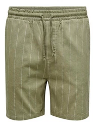 ONLY & SONS Chinoshorts Lässiger Schnitt Kordelzug Elastische Taille (7759) Beige