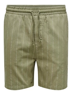 ONLY & SONS Chinoshorts Lässiger Schnitt Kordelzug Elastische Taille (7759) ONLY & SONS Chinoshorts Lässiger Schnitt Kordelzug Elastische Taille (7759)