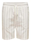 ONLY & SONS Chinoshorts Lässiger Schnitt Kordelzug Elastische Taille (7759) Weiß (7759)