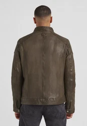 Milestone Lederjacke MSParker Grau/Braun/Dunkelbraun/Khaki/Dunkelgrün
