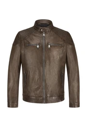 Lederjacke MSParker mit Ziernhten