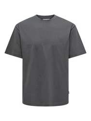 ONLY & SONS T-Shirt ONSFred Dunkelgrau/Grau/Hellgrau