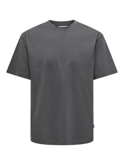 ONLY & SONS T-Shirt ONSFred Dunkelgrau/Grau/Hellgrau
